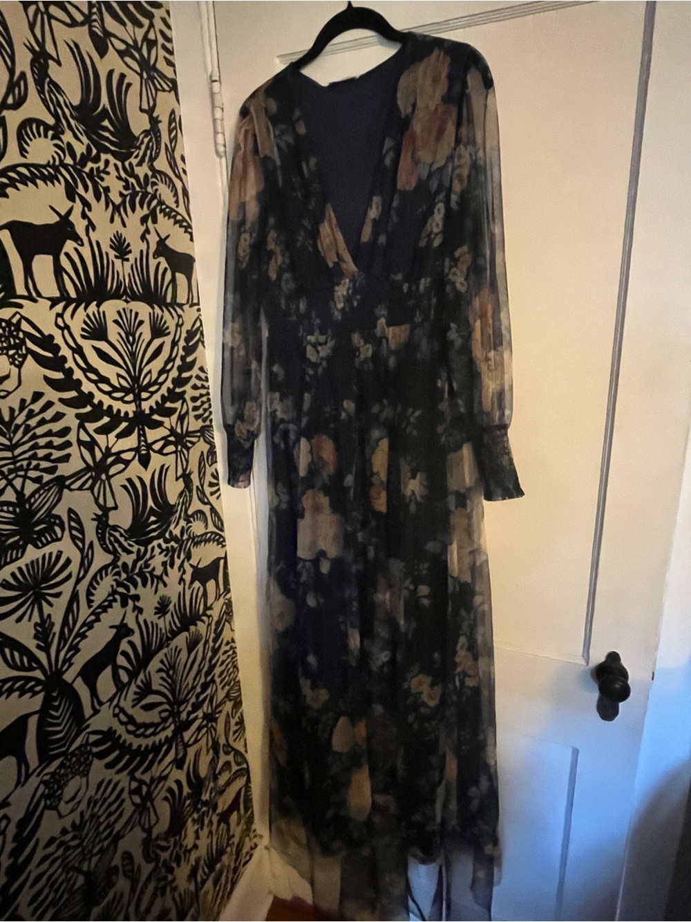Baltic Born Navy Blue Floral Maxi Dress - Picture 6 of 6